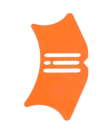FOMIYES Makeup Eyelash Tools Eye Makeup Make up Aid Tools Silicone Eyeliner Aid Tools Women Make up Tools Shield Blindfold Mascara Auxiliary Third Gear 10.3x3.8cm Orange