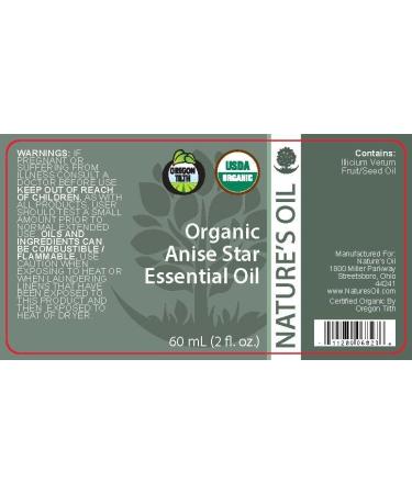 Best Essential Oil 100% Pure Certified Organic Therapeutic Grade (Anise Star 60 ml) - Buy Online on GoSupps.com
