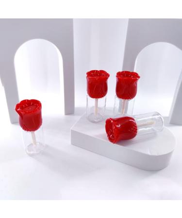 Red Rosent Make-Up Lip Gloss Empty Container Set - 6 Pieces for DIY Lip Products | International Shipping - Buy Online on GoSupps.com