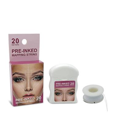 White Eyebrow Mapping String - 20M Pre-Inked Thread for Microblading | PMU Brow Supplies - Buy Online on GoSupps.com