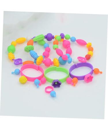KONTONTY 1 Box Toys Bracelets DIY Necklaces Beads Little Girl Jewelry Jewelry Cute Bracelets for Little Girl Necklace Necklace Rayan Toys for Pop Snap Beads - Buy Online on GoSupps.com