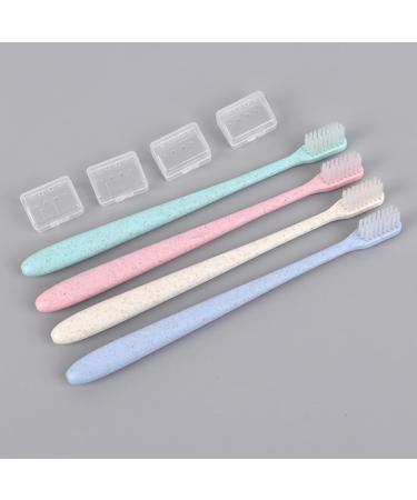 Shop Gleavi Vegan Organic Toothbrushes - 2 Boxes of 8 Soft Bristle Hanging Brushes for Travel & Teeth Care - Buy Online on GoSupps.com