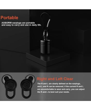 AOSORW Reusable Ear Plugs for Sleeping and Noise Reduction - Ideal for Blocking Snoring, Musicians, Concerts, High Fidelity Music, and Motorcycle Riding - Buy Online on GoSupps.com