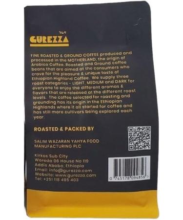 Gurezza coffee fine roasted coffee beans directly from the Motherland of the arabica coffee Amazing coffee roasted to perfection (Light roasted coffee beans 500gr) - Buy Online on GoSupps.com