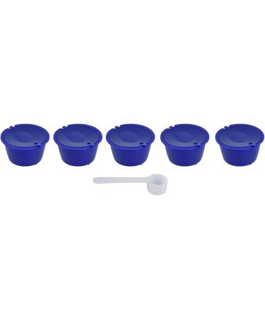 Capsules de Caf R utilisables en Acier Inoxydable 304 Paquet de 5 avec Cuill re Mesurer 50 ml Rose Blue #12 - Buy Online on GoSupps.com