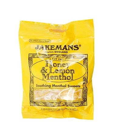 2 x Packs of JAKEMANS Throat and Soothing Menthol DIFFRENT Flavours Sweets Packs (Honey and Lemon Menthol)
