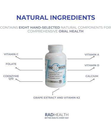 Rad Mouth: Prevent Gum Recession Strengthen Teeth & Reduce Sensitivity - Shop Internationally - Buy Online on GoSupps.com