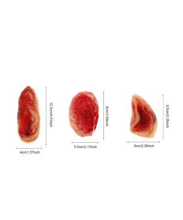 Happyyami 3Pcs 3D Horrible Wound Latex Stickers with Fake Blood - Halloween Makeup - Buy Online on GoSupps.com