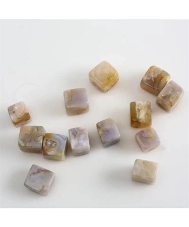 Stone 10pc 20mm-25mm Natural Flower Agate Cube Diamond Polish Quartz Crystal for Home Decoration Natural Stones Household yuebang Stone Mineral Specimen - Buy Online on GoSupps.com