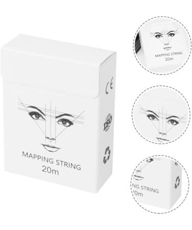 Housoutil 1box Salon Locating Drawing Ruler Mapping Ink Auxiliary Supplies Rulers Practical Makeup 6x4.5cm White - Buy Online on GoSupps.com