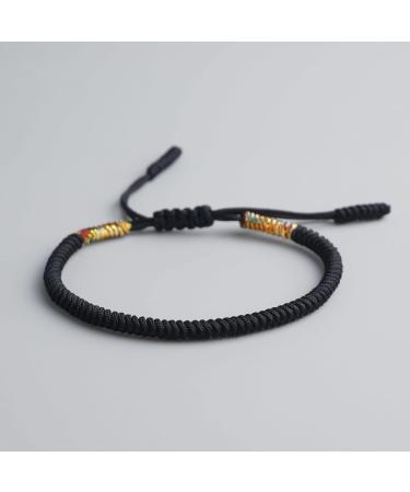 ZECHUANGJIA Bracelets 41 Colors Tibetan Buddhist Love Charm Tibetan Bracelets & Bangles For Women Men Handmade Knots Rope Budda Bracelet bracelet (Metal Color : 49-Dark blue-gold) - Buy Online on GoSupps.com