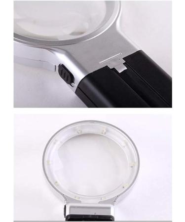 Glass Foldable Handheld Desktop Dual Use with Light Portable Magnifier - Buy Online on GoSupps.com