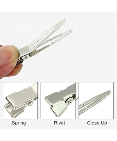 Alligator Clips Metal Alligator Curl Clips Duck Bill Hair Clips Silver Hair Clips with Storage Box Alligator Curl Hair Clips for Hairdressing Salon Hairdressing DIY 60 Pieces - Buy Online on GoSupps.com