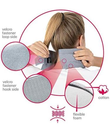 Toros Group Half-Starer Neck Support Tie | Adjustable 100% Cotton | Cervical Relief for Spine & Joint Pain - Large Gray 12 cm - Buy Online on GoSupps.com