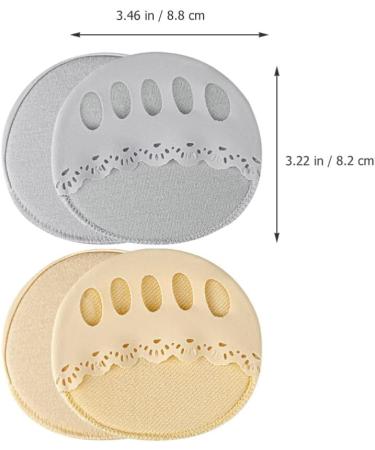 Buy Healvian Tabi Socks - 2 Pairs High Heel Half Socks with Forefoot Pad | Women's Soft Cotton Heel Protector Pads for Comfort & Style - Buy Online on GoSupps.com