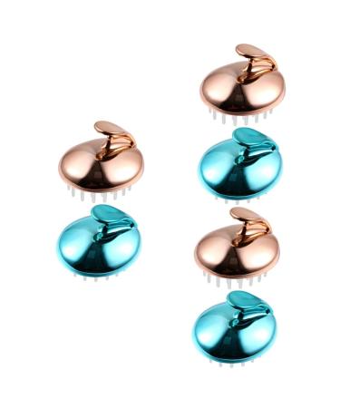 FRCOLOR 6 Pcs Shampoo Massage Comb Cleaning Brush Taking a Bath Massager Shower Gel Shampoo Brush Scrubber Sport