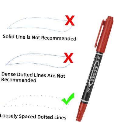 NOLITOY 30 Pcs Lip Mapping Pen Tattoos Using Pen Tattoos Position Marker Plastic Red Make up Drawing Tool - Buy Online on GoSupps.com