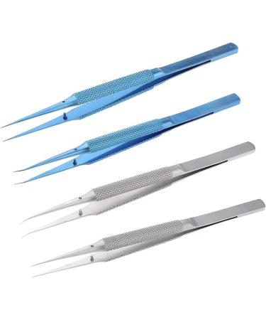 Jojomi Surgical Tweezers for Hair - Precision Curved Titanium Alloy Tweezers for Hair Removal (Non-Magnetic) - Buy Online on GoSupps.com