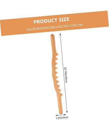 Clispeed 5-Stick Roll Rod with 20 Balls - Wooden Trigger-Point & Lymph Massage Device for Body Fitness | Multi-Tool Massage Roller - Buy Online on GoSupps.com