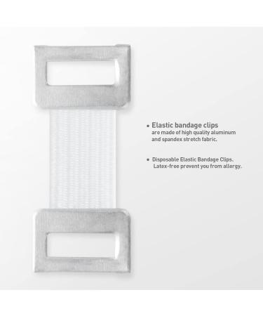 ORIENTOOLS 50pcs Elastic Bandage Clips - Metal Clasps for Stretch Bandages - Latex-Free Fastener Clips in White - Buy Online on GoSupps.com