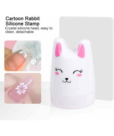 Faceynde Silicone Nail Stamp Kit | French Tip Nail Art Stamper | DIY Jelly Nails Scrub Included - Perfect for Nail Art Enthusiasts - Buy Online on GoSupps.com