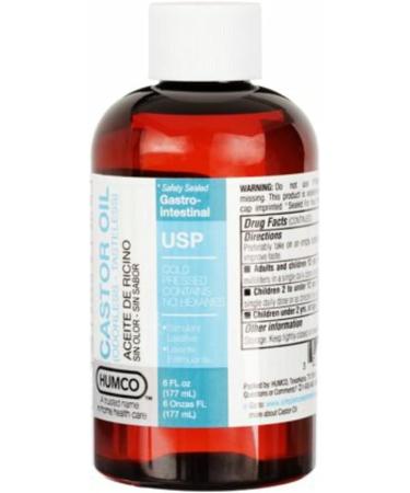 Buy Humco Castor Oil USP - 6 fl oz | Premium Quality & Fast International Shipping - Buy Online on GoSupps.com