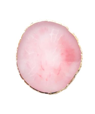 WOSO Resin Nail Art Palette Nail Polish Color Mixing Palette Nail Painting Display Tray Nail DIY Accessories (Pink) Rose