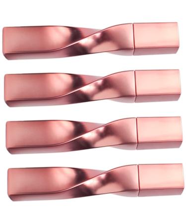 FOMIYES 4pcs Eyelash Brush Empty Tube Eyelash Mascara Tube Lash Applicator Bulk To Rotate Tubing Plastic Rose Gold 11.5x1.8cm