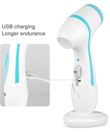 Skin Friendly Face Electric Cleaner Vibration Facial Cleanser with 3 Brush Heads Rechargeable Waterproof Multi Effect Skin Care for Exfoliating Massaging and Deep Cleansing - Buy Online on GoSupps.com
