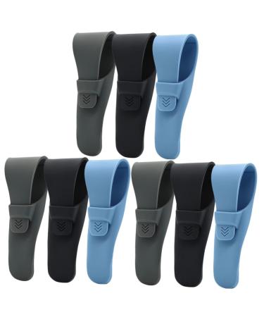 FRCOLOR 9 STK Manual Razor Set Hand Razor Protection Razor Protection cover Razor cover Razor cover for the travel case for electrical shavers pebble gel container.