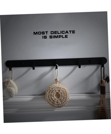 Alipis 3 Pcs Wall Mounted Clothes Hanger Towel Hanger Door Hanger Hook Coat Hanger Handbag 36X3CMx3pcs Blackx3pcs - Buy Online on GoSupps.com