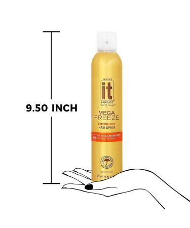 Freeze It Mega Freeze Hair Spray 10 Oz. Extreme Hold 10 Oz - Buy Online on GoSupps.com