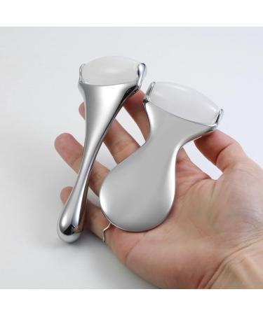 Shop Premium White Jade Roller & Facial Massage Stick | International Shipping Available - Buy Online on GoSupps.com