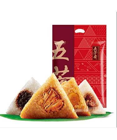 Infinitely Great Home Decor Center 10 Pack Wufangzhai Chinese Food Bags - Mixed Flavors - Zongzi