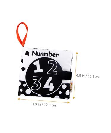 Abaodam 4 Pieces White Baby Toy Book - First Year Children's Educational Fabric Books for Toddlers & Infants - Buy Online on GoSupps.com