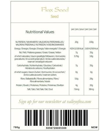 Whole Flax Seeds Organic Flaxseed - Culinairy Grade Flax Seed - Linseed - Linseeds Flaxseeds Whole Flaxseed Linseed Seeds Flex Seed Flaxseed Organic Whole Flazseed Flaxeed Seeds of Flax - Buy Online on GoSupps.com