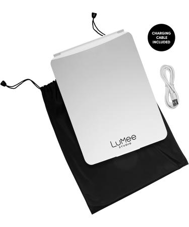 Case-Mate LuMee Studio LED Makeup Mirror - 3 Light Modes - Lightweight & Travel-Friendly - White - Buy Online on GoSupps.com