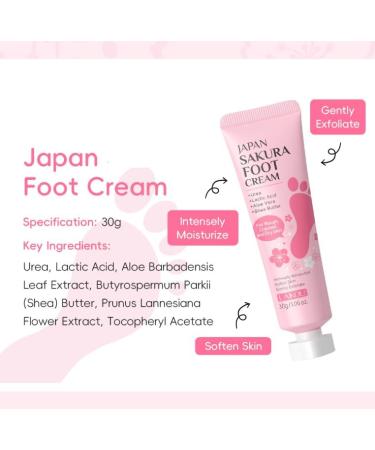 Cherry Blossoms Moisturizing Cream for Dry Cracked Feet and Hands with Soothing Scent Dry Cracked Hand & Hand Lotion Hand & Hand Lotion - Buy Online on GoSupps.com