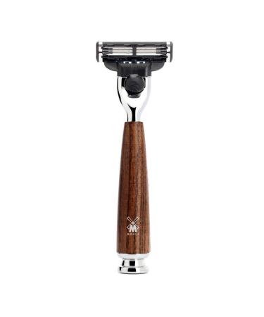 M HLE wet razor - Rytmo series - compatible with Gillette blades - dark ash brown 1 piece (1 pack) - Buy Online on GoSupps.com