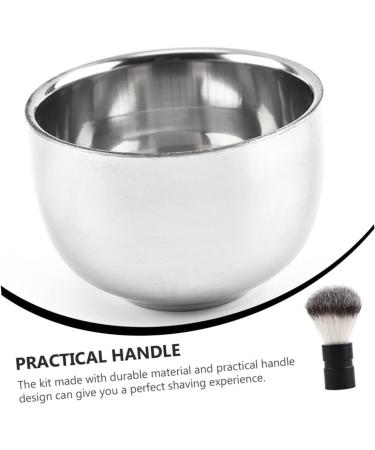Beavorty Men's Stainless Steel Shaving Set - Beard Brush Shaving Cup & Foam - Premium Aluminum Shaving Kit - Buy Online on GoSupps.com