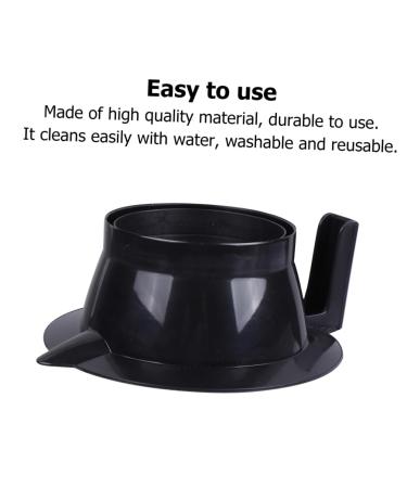 PopetPop 8 STK Color Mixing Bowls for Hairdressing - Soft Seat Plastic Baked Oil Bowl with Handle | Perfect for Salons - 14x14x6cm - Schwarz (2pcs) - Buy Online on GoSupps.com