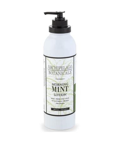 Archipelago Botanicals Morning Mint Lotion | Stimulating  Smoothing Daily Body Lotion | Free From Parabens  Phthalates and GMOs (18 oz)