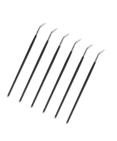 WOONEKY 6pcs Eye Makeup Brush Liner Brush for Eyes Eye Liner Brush Bent Liner Brush Cosmetic Tools