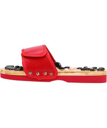 Shop Verdant Touch Reflexology Foot Massage Slippers - Acupuncture Health Care Shoes in Red Size 38 for Ultimate Comfort - Buy Online on GoSupps.com