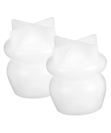 NUOBESTY 2pcs Mushroom Mold Silicone Molds Jar with Lid Storage Jar Mushroom Jar Diy Mold Supplies Epoxy