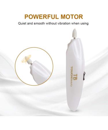TOUCHBeauty Portable Electric Nail File Manicure & Pedicure Drill with LED Light - Gold PL-1333 - Buy Online on GoSupps.com