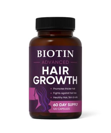 WGYPEU Hair Growth Vitamins, Biotin 10,000mcg, Collagen, Saw PalmettoA, C, D3, E, Complex, Naturally Regrow Stronger & Healthier Hair, Skin and Nails, Stops Hair Loss, 60 Day Supply