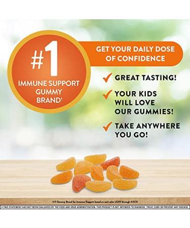 Airborne Kids Immune Support Gummies - 500mg Vitamin C, 21 Count (Pack of 2) - Assorted Fruit Flavor - Buy Online on GoSupps.com