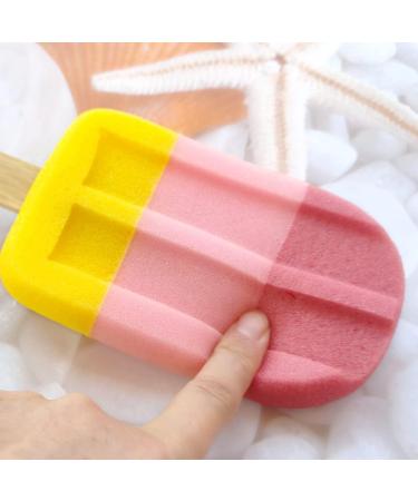 Ice Cream Bath Sponge for Kids - Soft Shower Loofah Scrubber for Gentle Exfoliation and Fun Bath Time Play - Buy Online on GoSupps.com