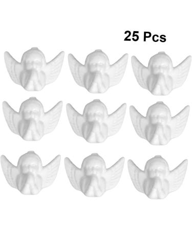 Lurrose 25pcs Models Decor Statue Pe Foam Mould Shape Ornament Christmas Angel Crafts Angel Ball Child Cupid - Buy Online on GoSupps.com